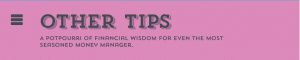 Other tips